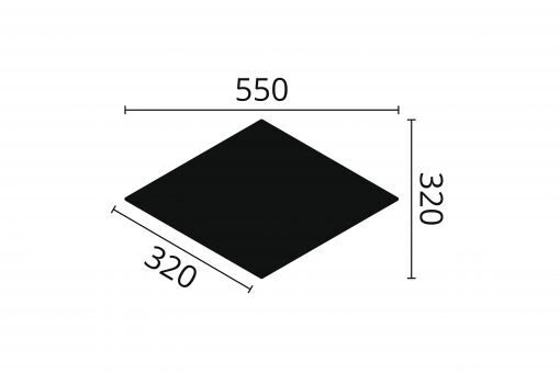 ARSTYL 3D Wall Tiles Ray technical drawing