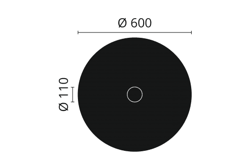 R10 Arstyl Ceiling Rose Technical Drawing