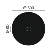 R18 Arstyl Ceiling Rose Technical Drawing
