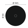 R25 Arstyl Ceiling Rose Technical Drawing