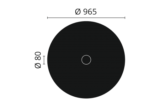 R25 Arstyl Ceiling Rose Technical Drawing