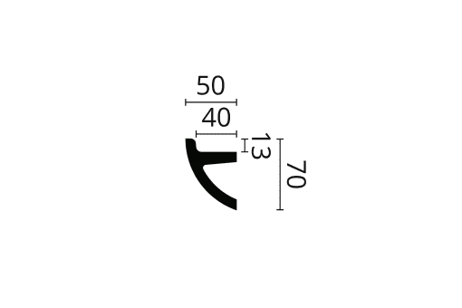 ARSTYL® Coving Lighting Solution IL1 Technical Drawing