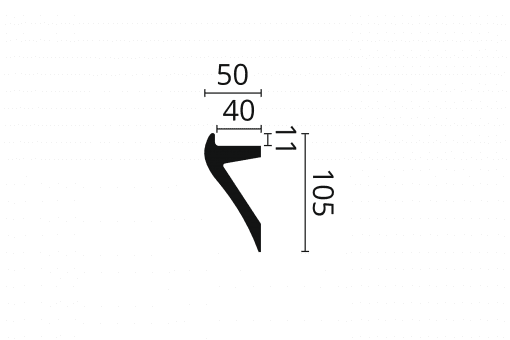 IL2 ARSTYL® Coving Lighting Solution Technical Drawing