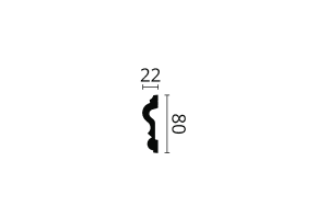 ARSTYL® Z13 2m Dado Rail Technical Drawing