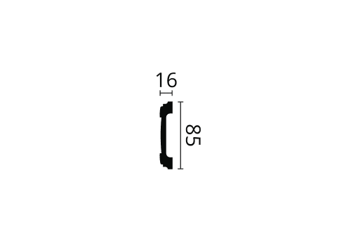 WL5 Dado Rail Technical Drawing