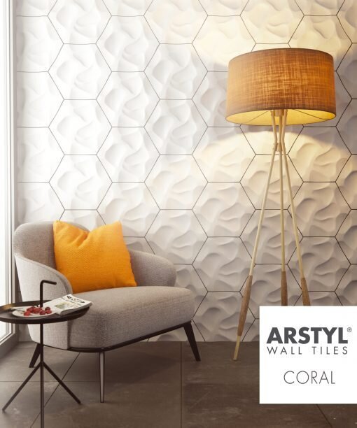 ARSTYL 3D Wall Tiles CORAL Room Shot 2