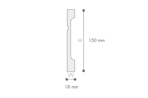 WALLSTYL® FD15 technical drawing