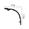 ARSTYL® Z40 2m coving technical drawing
