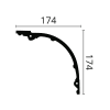 ARSTYL® Z41 2m Coving Technical Drawing
