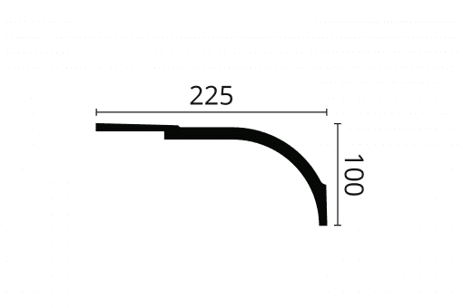 WT22 2m Art Deco Coving Profile