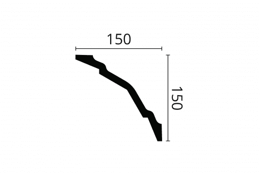 WT24 2m Art Deco Coving Profile