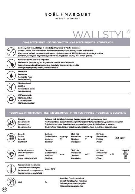 Wallstyl Front Cover - Nöel & Marquet