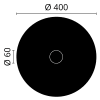R5 Arstyl Ceiling Rose Technical Drawing